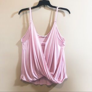 Lush tank top - size medium - light pink - low V